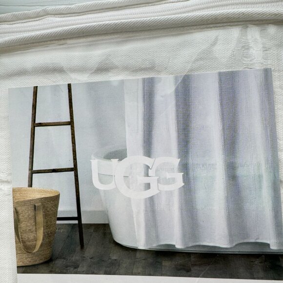 Ugg Jules New 72" x 72" Shower Curtain  Luxurious Cotton Bath Decor 100% Cotton - Picture 2 of 6